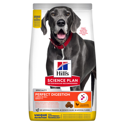 Hill's Adult Perfect Digestion Large mit Huhn & braunem Reis Hundefutter
