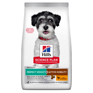 Hill's  Adult Small&Mini Perfect Weight & Active Mobility mit Huhn Hundefutter
