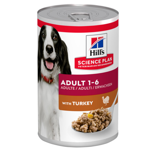 Hill's Adult mit Truthahn Hunde-Nassfutter (Dosen 370gr)