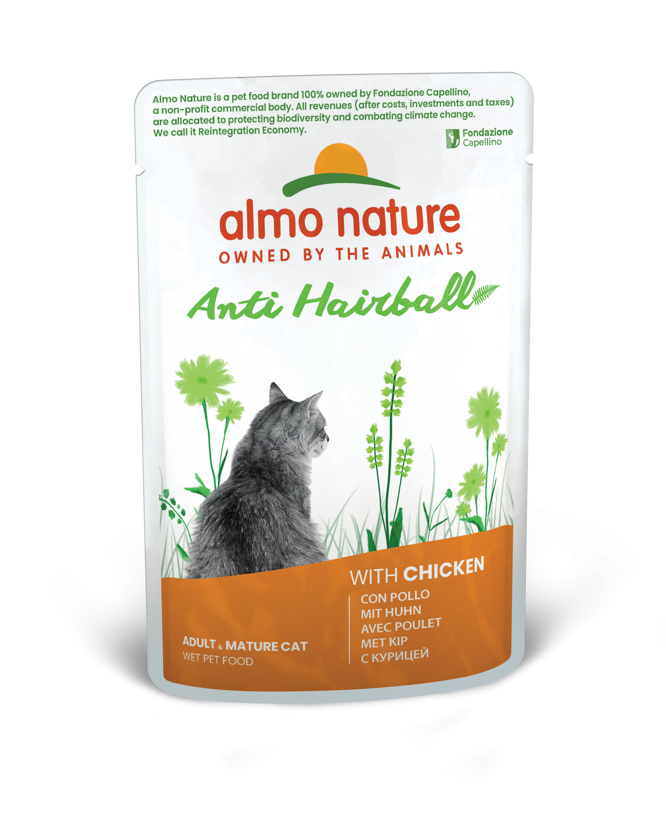 Almo Nature Anti Hairball Kip 70 gram