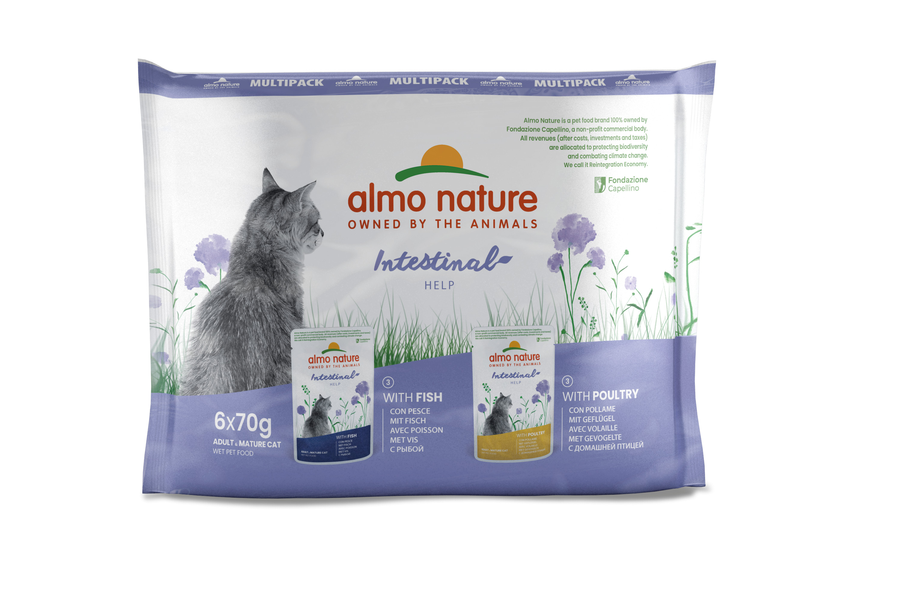 Almo Nature Sensitive Multipack Vis & Gevogelte 6x70gr