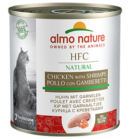 Almo Nature HFC Natural Huhn mit Garnelen Katzen-Nassfutter (280 g)