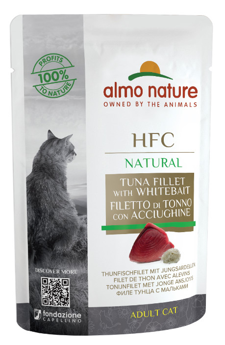 Almo Nature HFC Natural Thunfisch mit Sardellen Katzen-Nassfutter (55 g)