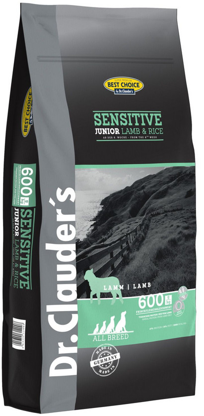 Dr. Clauder's Junior Sensitive Lamm und Reis Hundefutter