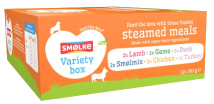 Smølke Tasty Variety Box combipack vers gestoomd nat hondenvoer