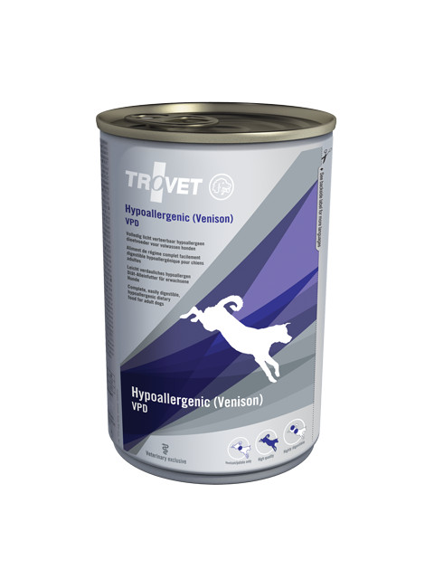 Trovet Hypoallergenic VPD met hert natvoer hond