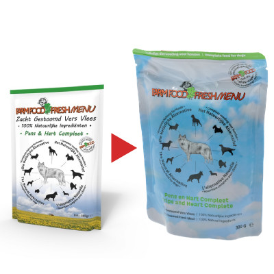 Farm Food Fresh Menu Rinderpansen mit Herz Nassfutter Hund (Beutel 300 g)