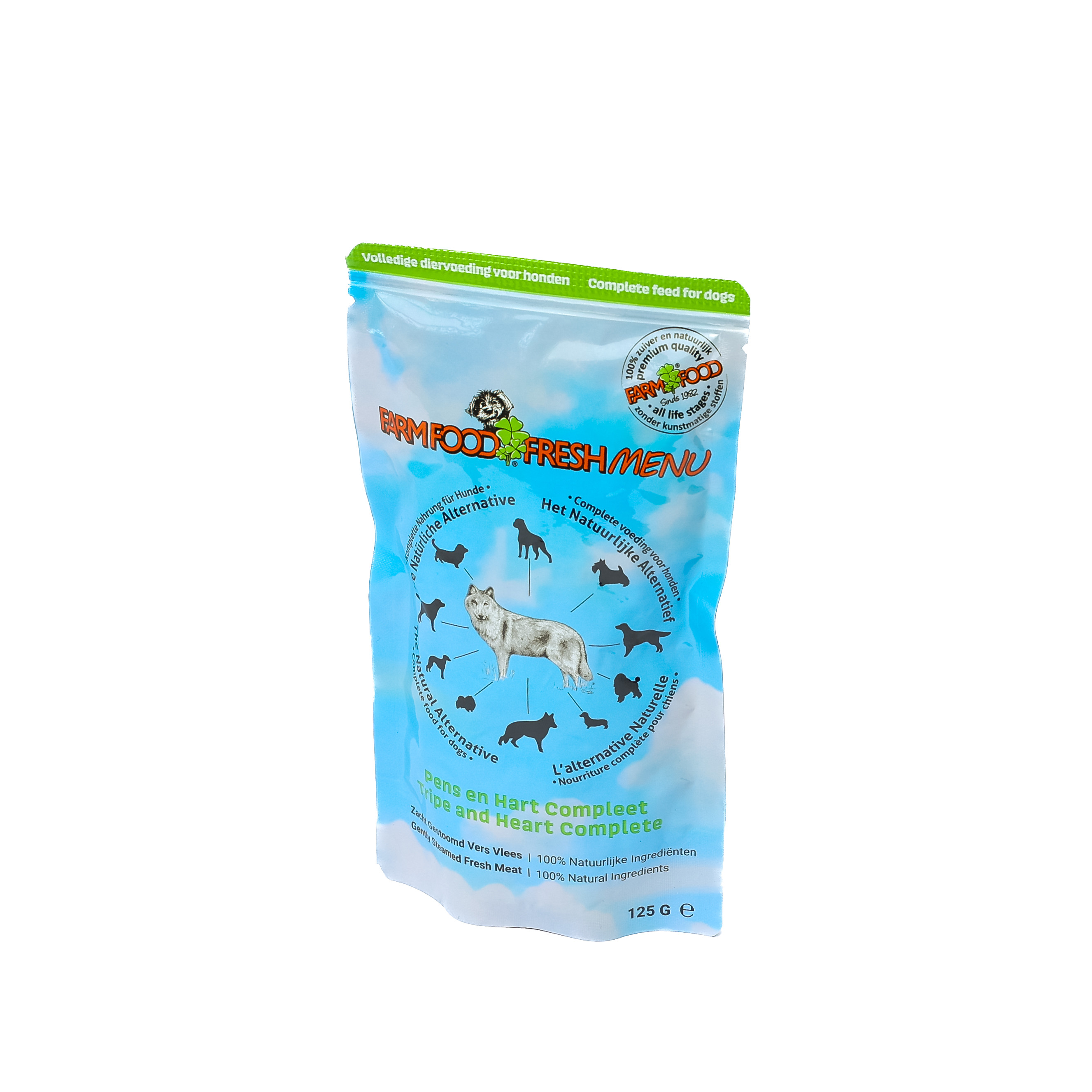 Farm Food Fresh Menu Rinderpansen mit Herz Nassfutter Hund (Beutel 125 g)