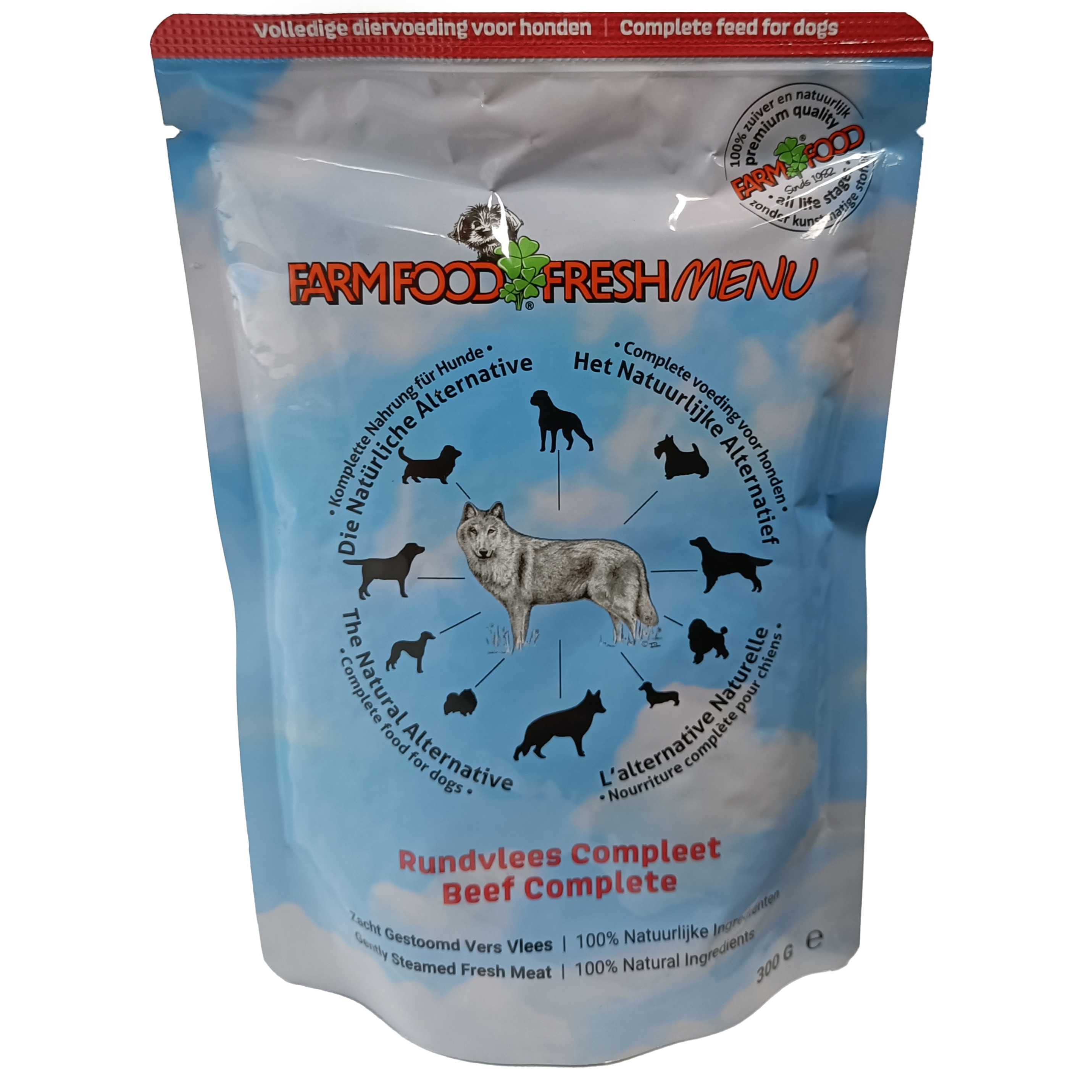 Farm Food Fresh Menu Rindfleisch Nassfutter Hund (Beutel 300 g)