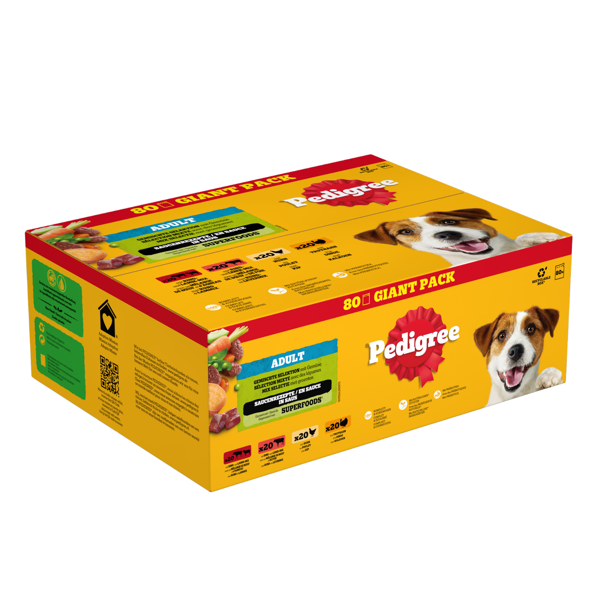 Pedigree Adult in saus multipack natvoer hond maaltijdzakjes (100 g)