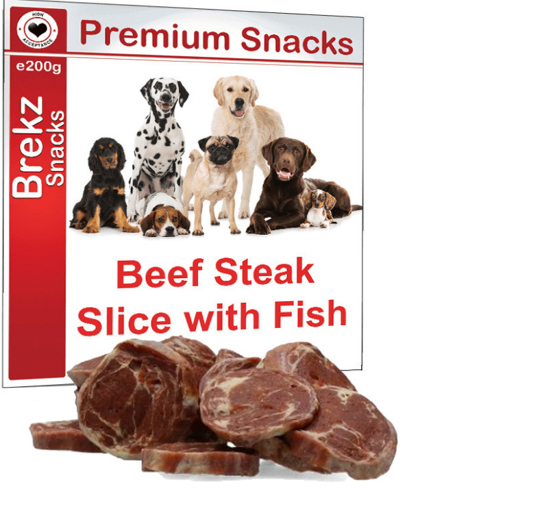 Brekz Premium Beef Steak slice with fish 200 gram