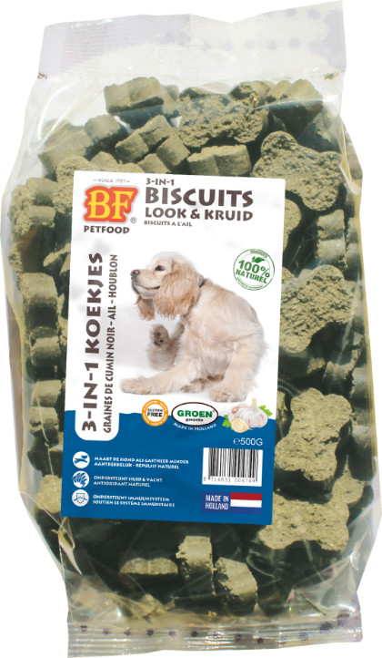 BF Petfood 3 in 1 Biscuits hondenkoekjes vlo & teek