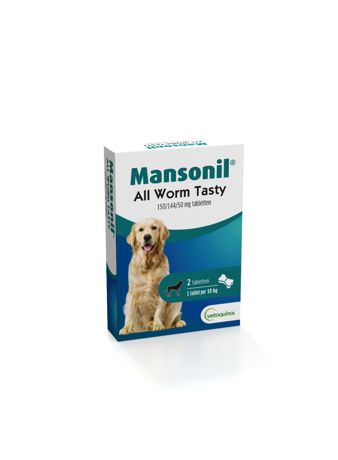 Mansonil All Worm Dog tasty bone voor de hond