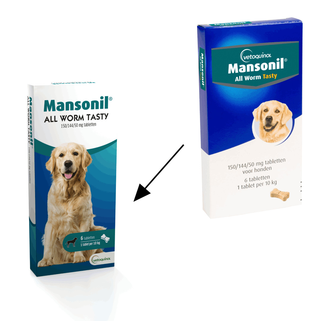 Mansonil All Worm Dog tasty bone voor de hond