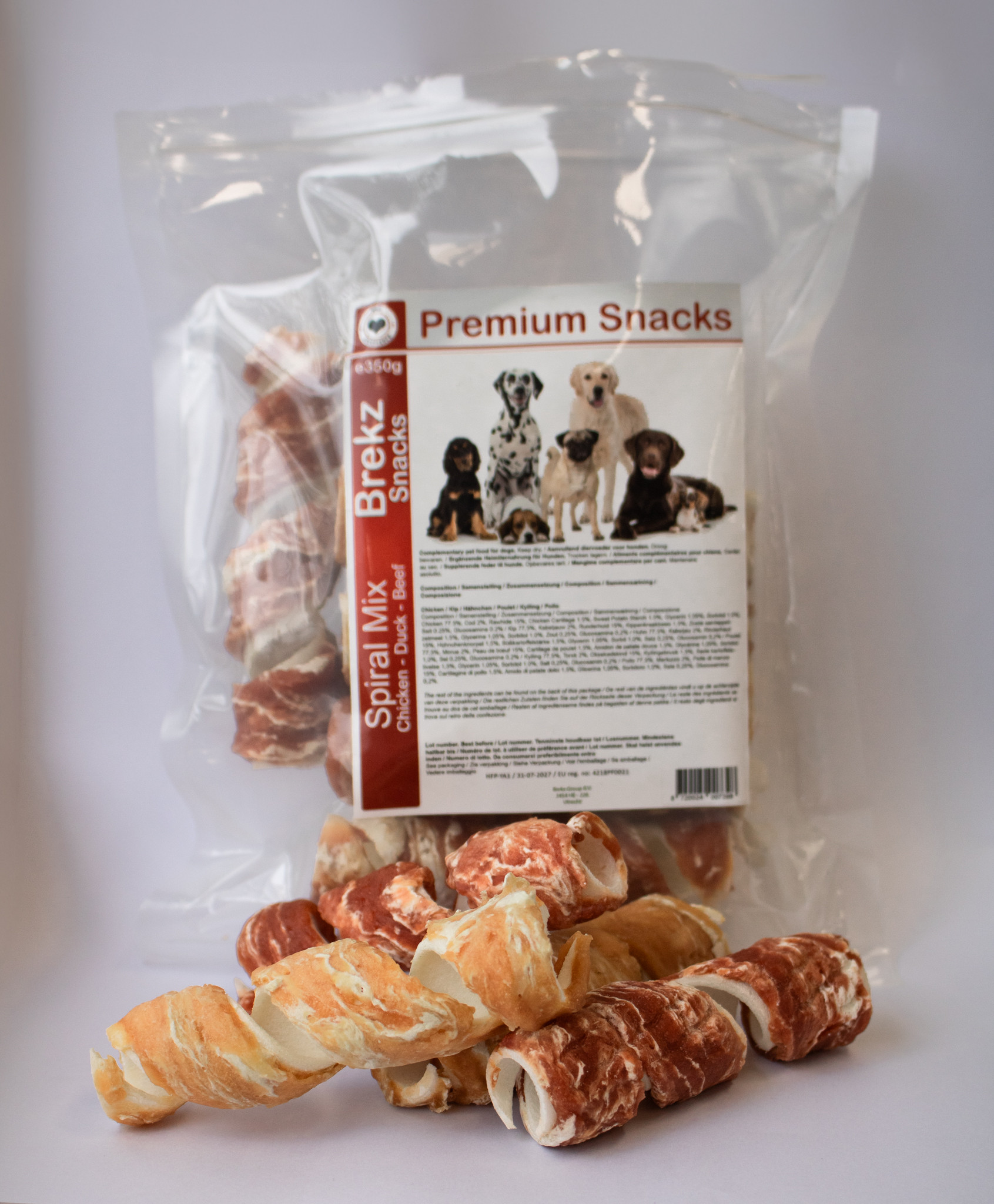 Brekz Premium Chicken Duck Beef Spiral Mix