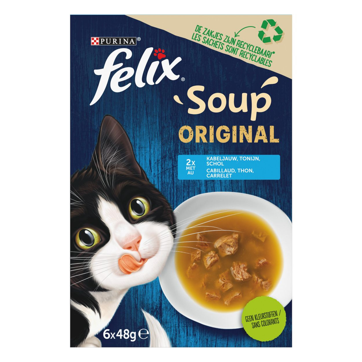 Felix Soup Visselectie Kattensoep 6 x 48 g