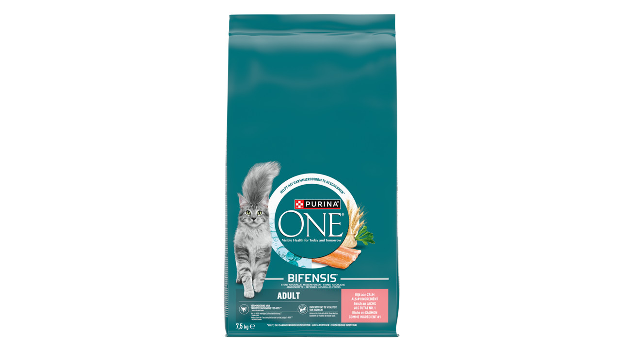 Purina One Adult Zalm Volkoren Granen kattenvoer
