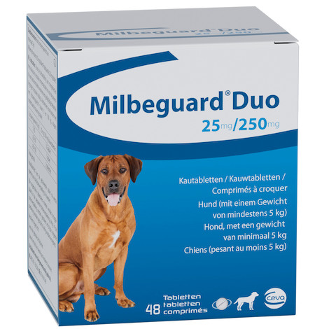 Milbeguard Duo 25/250 mg ontworming grote hond