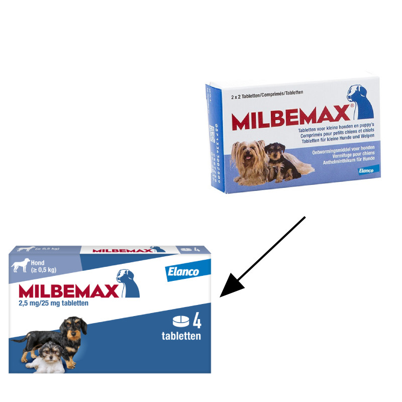 Milbemax Entwurmungstabletten für kleine Hunde und Welpen