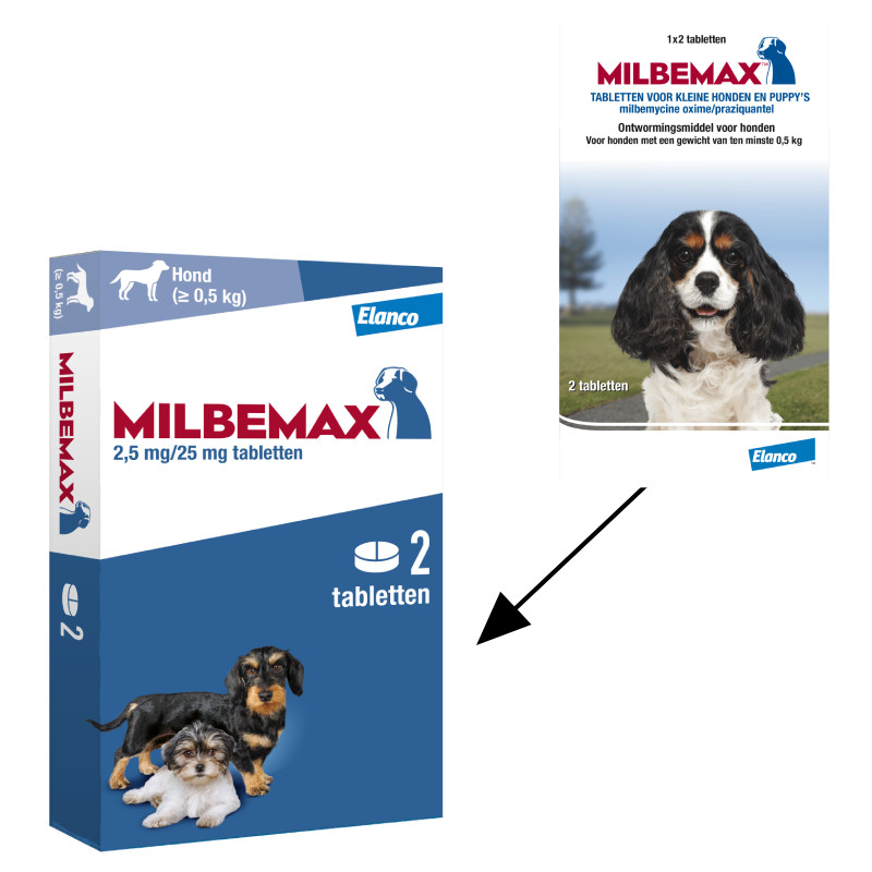 Milbemax Entwurmungstabletten für kleine Hunde und Welpen