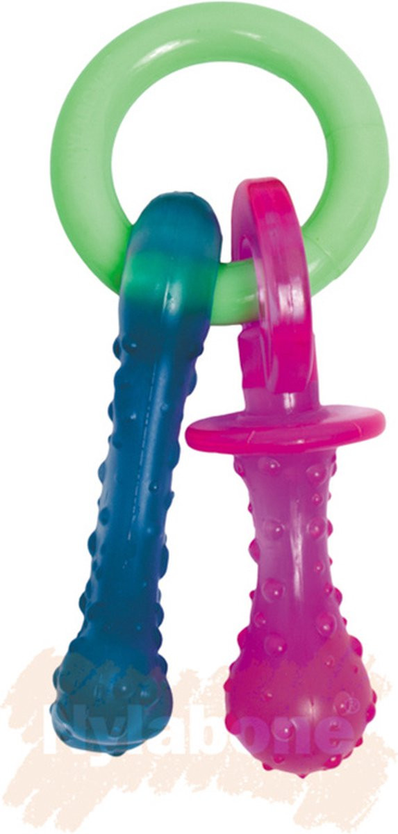 Nylabone Puppy Starterkit nylon kauwbotten (kipsmaak)