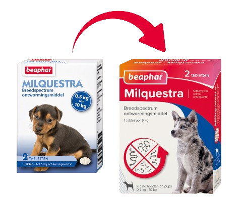 Beaphar Milquestra Wormmiddel kleine hond en puppy