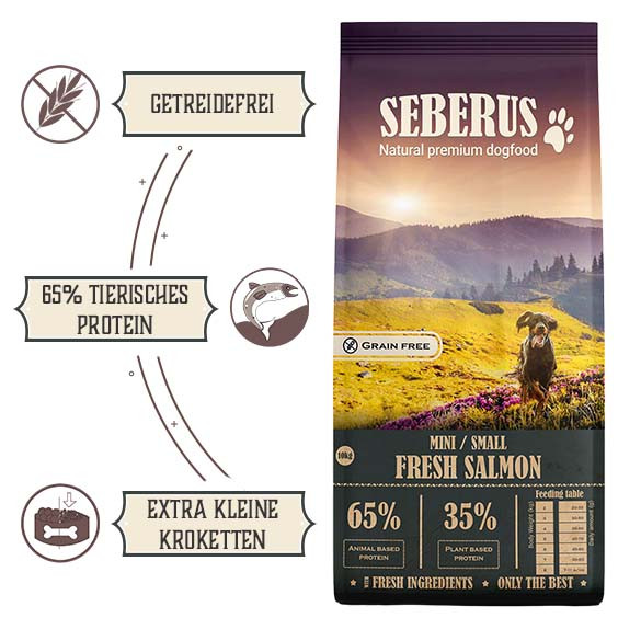 Seberus Mini/Small Fresh Salmon - natuurlijk graanvrij hondenvoer