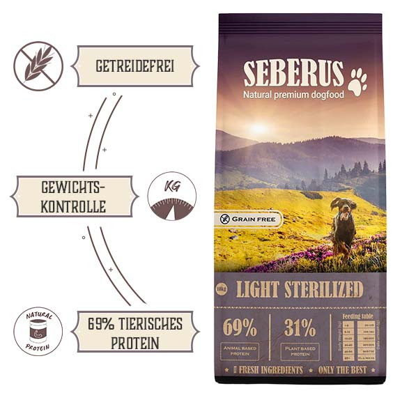 Seberus Sterilised / Light Hundefutter