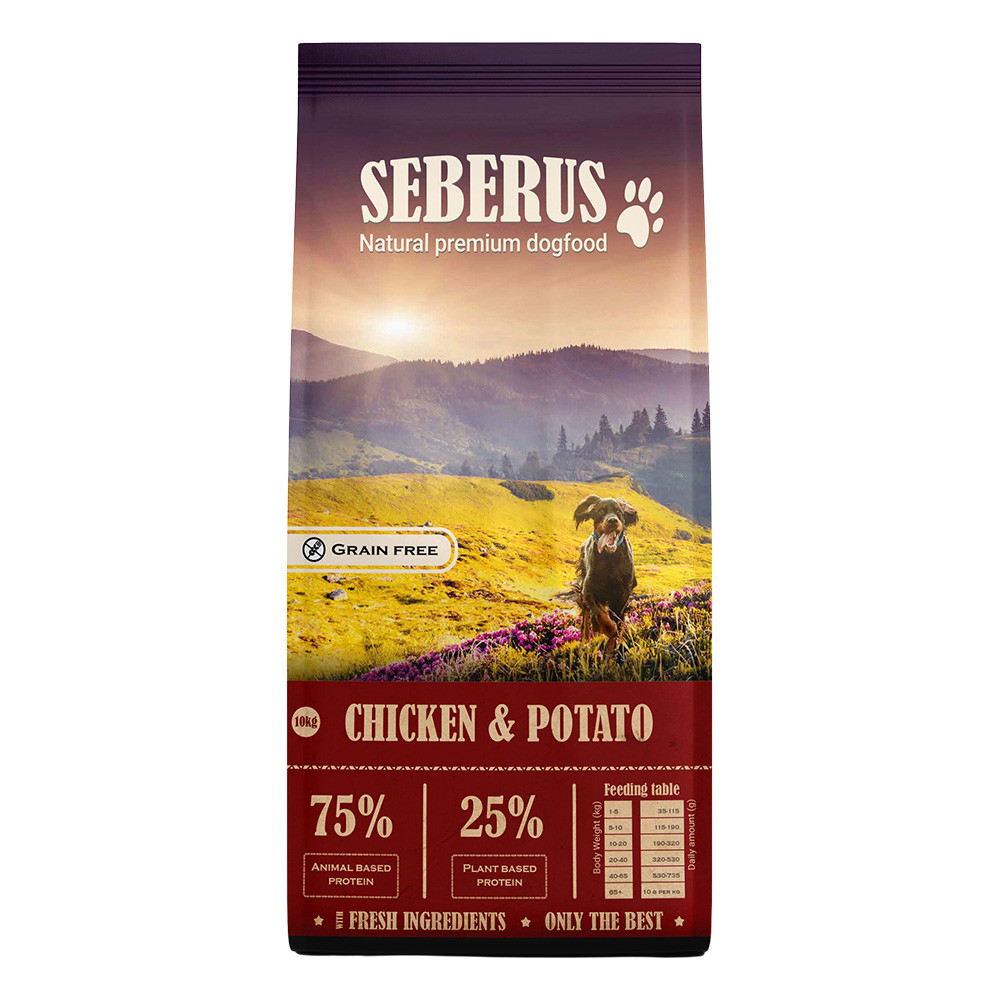 Seberus Chicken & Potato - natürliches, getreidefreies Hundefutter