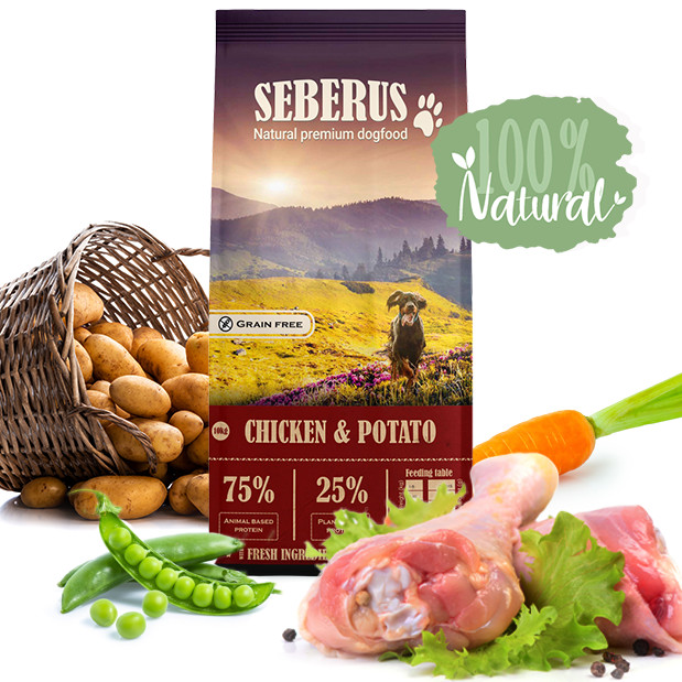 Seberus Chicken & Potato - natürliches, getreidefreies Hundefutter