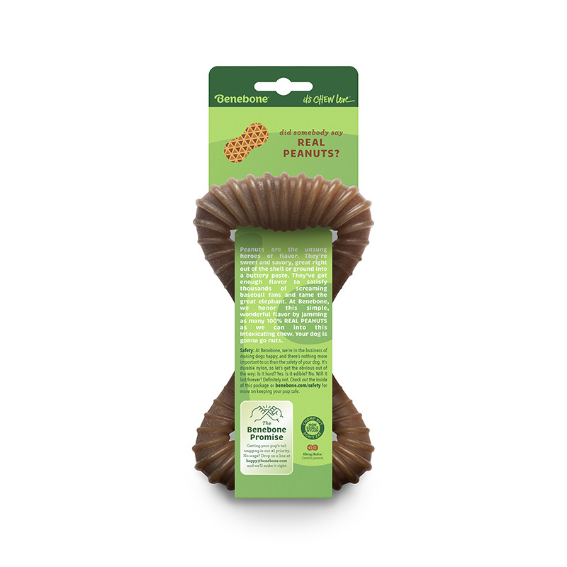 Benebone Dental Chew nylon kauwspeelgoed hond (pindakaassmaak)