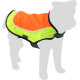 Sicherheitsweste Simi fluo orange mit LED-Licht für den Hund
