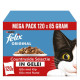 Felix Original Countryside Selection mit Huhn, Rind in Gelee Katzen-Nassfutter (Megapack)