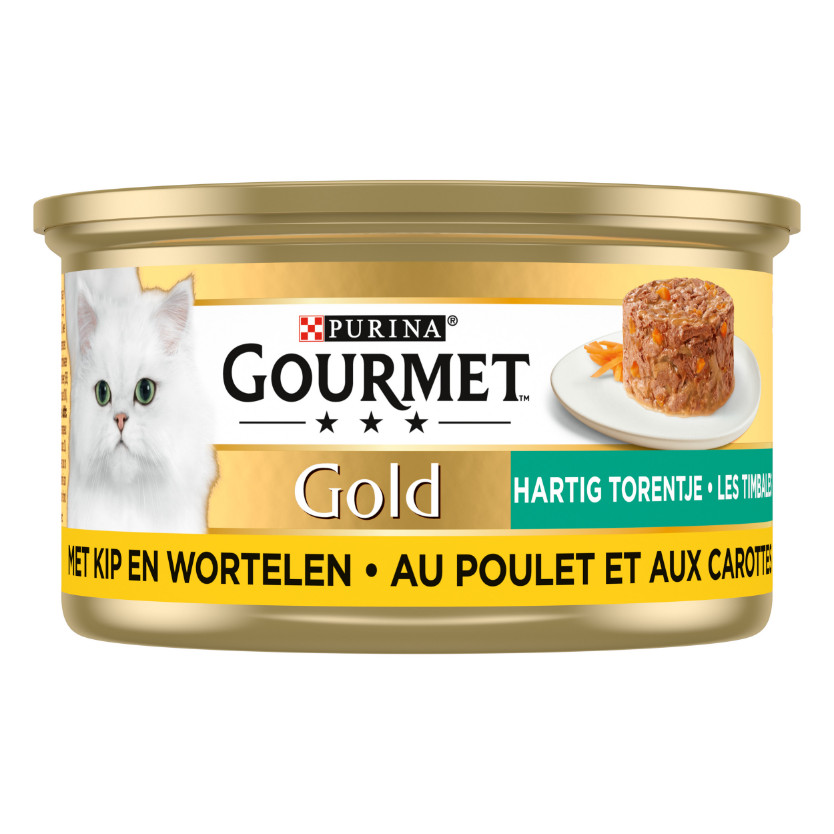 Gourmet Gold herzhaftes Türmchen mit Huhn und Karotten (85 g)