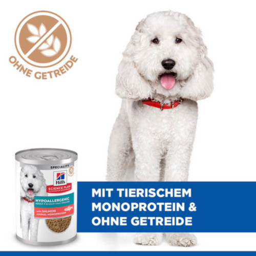 Hill's Adult Hypoallergenic mit Lachs Hunde-Nassfutter (Dose)