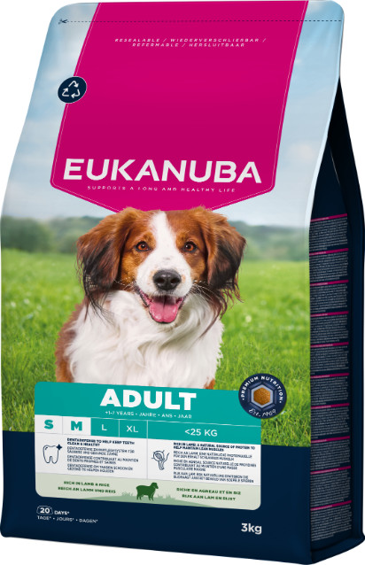 Eukanuba Adult Small Medium mit Lamm & Reis Hundefutter