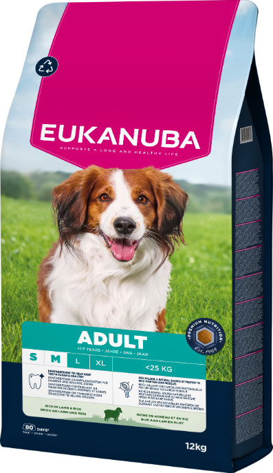 Eukanuba Adult Small Medium mit Lamm & Reis Hundefutter