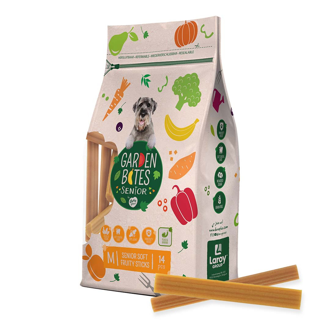 Garden Bites Senior Soft Fruity Sticks hondensnack