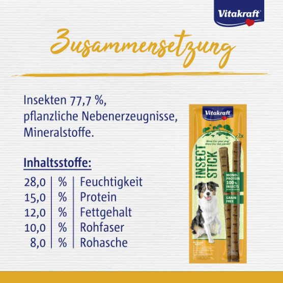 Vitakraft Insectstick hondensnack (2 x 12 g) Vitakraft Insectstick hondensnack (2 x 12 g)