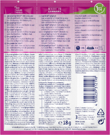 Vitakraft Catstick Healthy mit Huhn & Katzengras Katzensnack