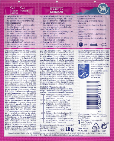 Vitakraft Catstick Healthy Scholle & Omega-3 Katzensnack Vitakraft Catstick Healthy Scholle & Omega-3 Katzensnack