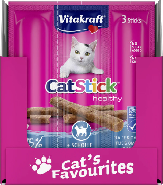Vitakraft Catstick Healthy Scholle & Omega-3 Katzensnack Vitakraft Catstick Healthy Scholle & Omega-3 Katzensnack