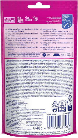 Vitakraft Cat Yums met zalm kattensnack (40 g)