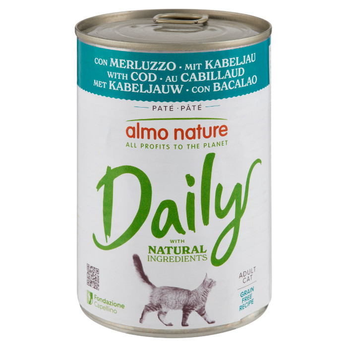 Almo Nature Daily met kabeljauw natvoer kat (400 g) Almo Nature Daily met kabeljauw natvoer kat (400 g)