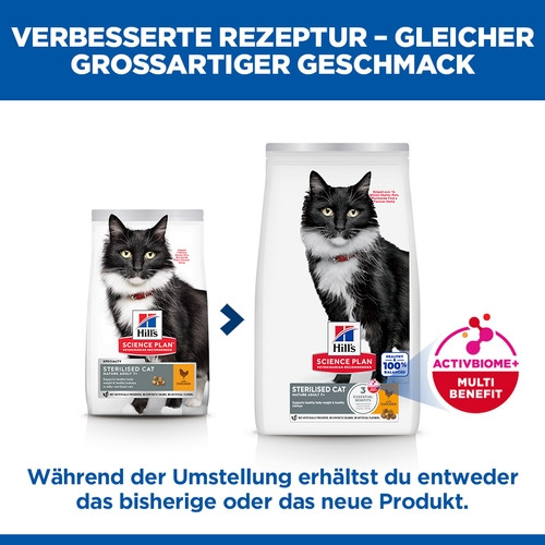 Hill's Mature Adult 7+ Sterilised Cat Huhn Katzenfutter