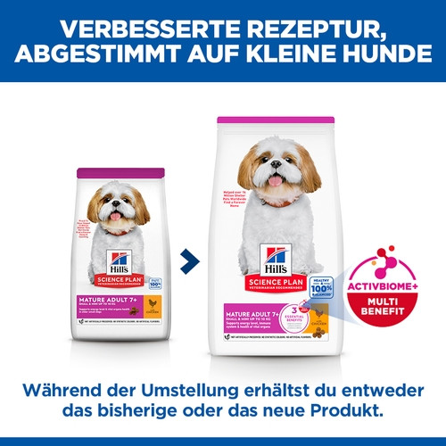 Hill's Mature Adult Small & Mini Huhn Hundefutter Hill's Mature Adult Small & Mini Huhn Hundefutter