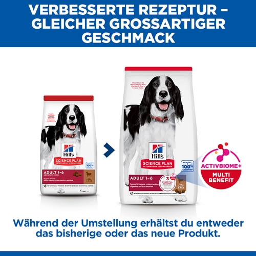 Hill's Adult Medium Lamm & Reis Hundefutter