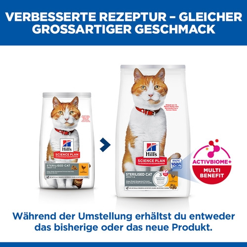Hill's Science Plan Adult Sterilised Cat mit Huhn Katzenfutter