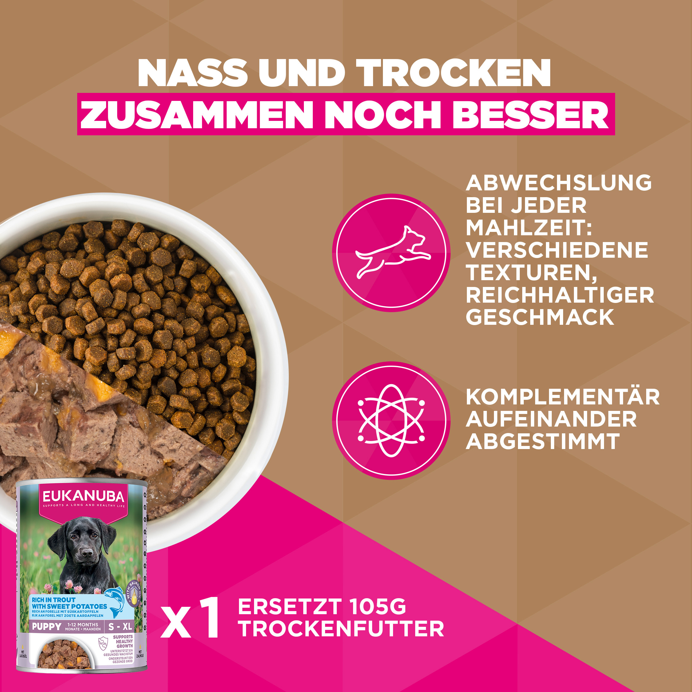 Eukanuba Puppy & Junior S/M graanvrij zeevis hondenvoer