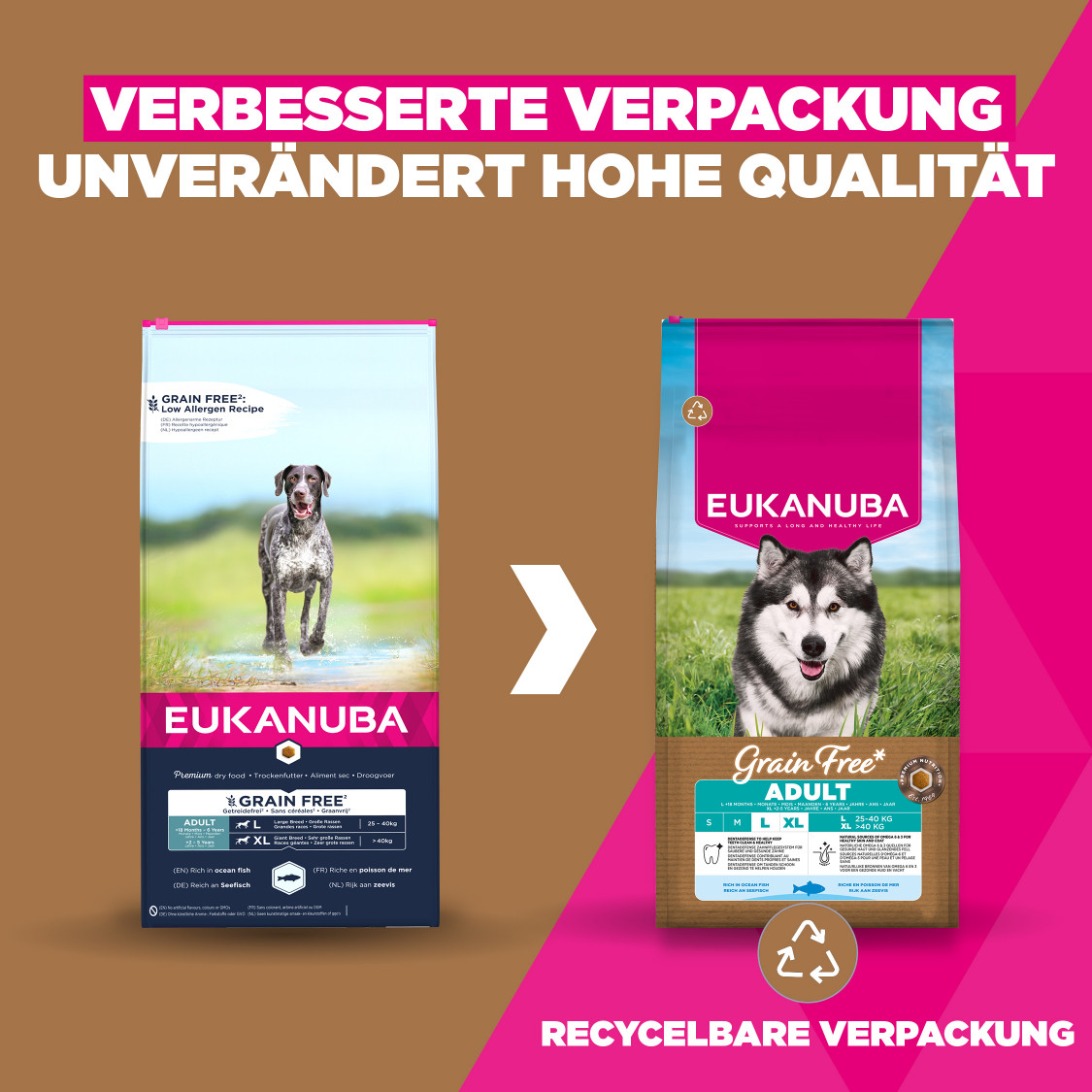 Eukanuba Adult L/XL graanvrij zeevis hondenvoer